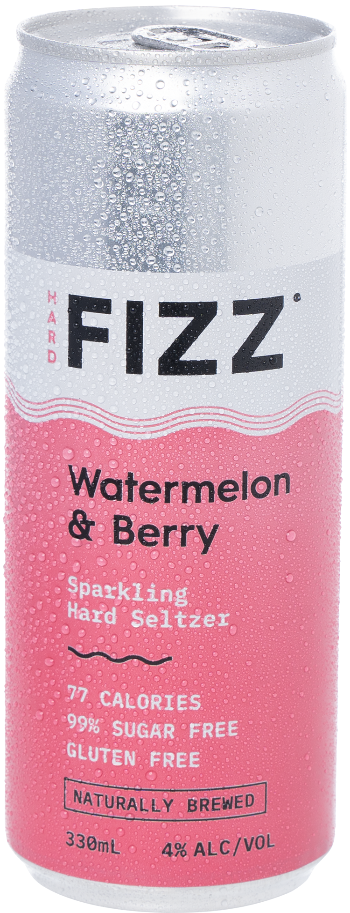 Hard Fizz Watermelon And Berry Seltzer 330ml