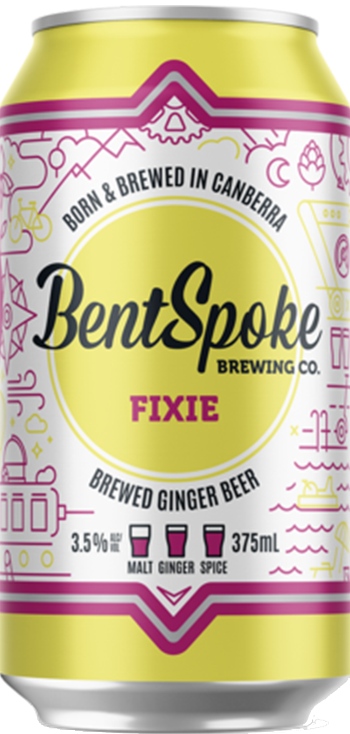 Bentspoke Brewing Co. Fixie Ginger Beer Cans 375ml
