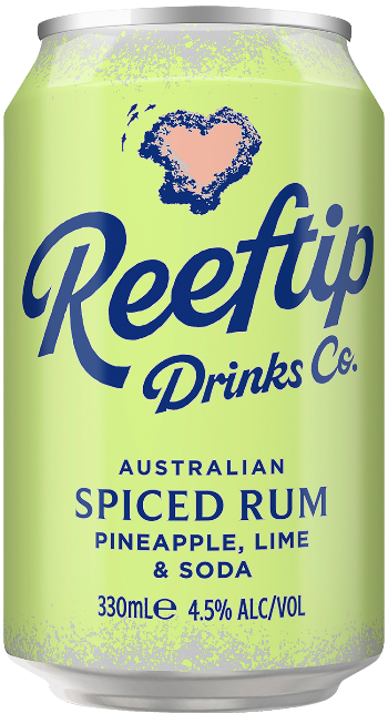 Reeftip Australian Spice Rum With Pineapple, Lime & Soda 330ml