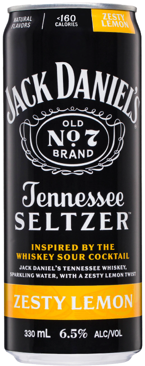 Jack Daniels Zesty Lemon Seltzer 330ml