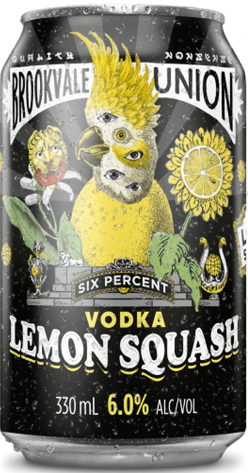 Brookvale Union Vodka Lemon Squash 330ml