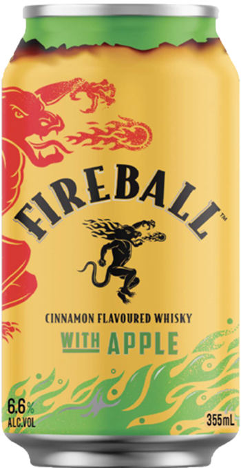 Fireball Cinnamon Whisky & Apple 6.6% 355ml