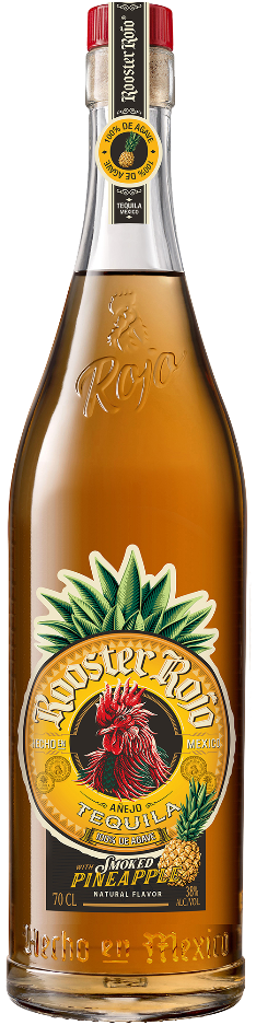 Rooster Rojo Smoked Pineapple Anejo Tequila 700ml