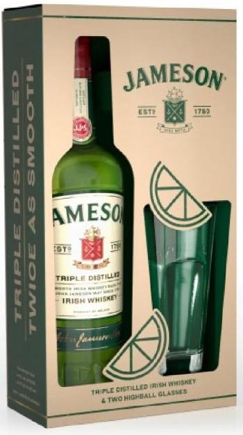 Jameson Irish Whiskey Twin Highball Glass Gift Pack 700ml