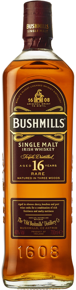 Bushmills 16 Year Old Irish Whiskey 700ml