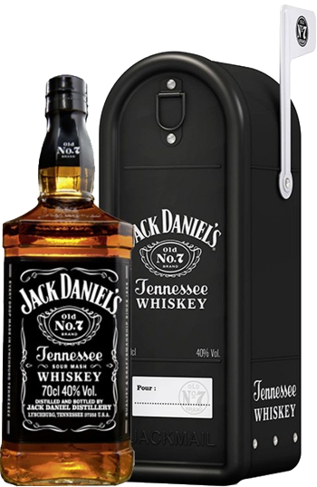 Jack Daniels Old No.7 Tennessee Whiskey Mail Box Gift Pack 700ml
