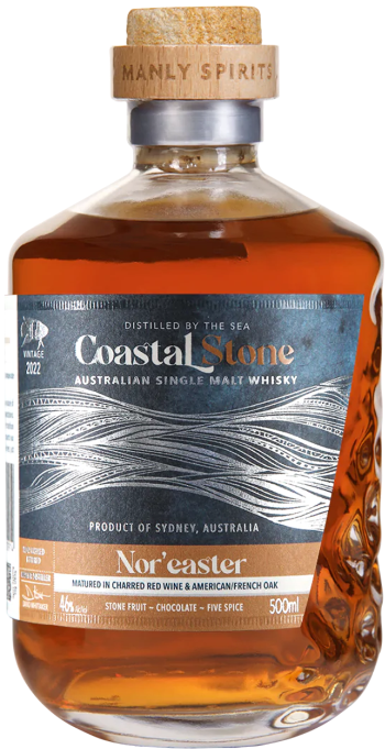 Manly Spirits Co Distillery Coastal Stone Nor'Easter Single Malt 500ml