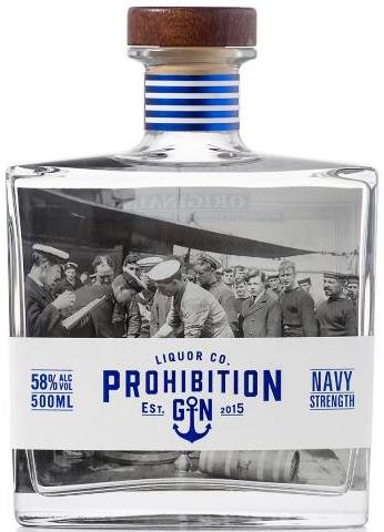 Prohibition Liquor Co Navy Strength Gin 500ml