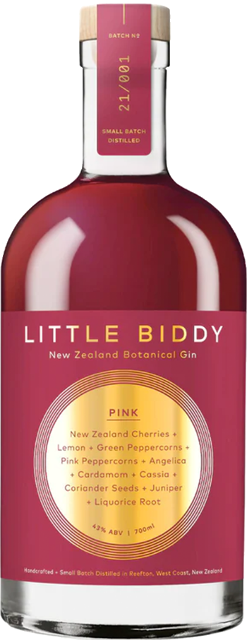 Reefton Distilling Co Little Biddy Pink Gin 700ml