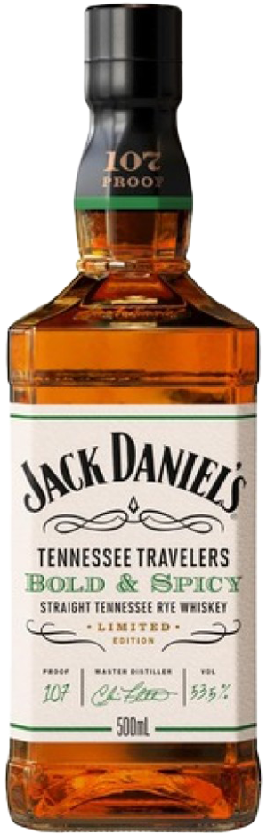 Jack Daniels Tennessee Travelers Bold & Spicy Rye Whiskey 500ml