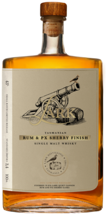 Lark Distillery Rum & Px Sherry Cask Australian Whisky 100 ml 100ml