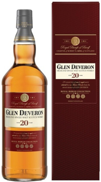 Glen Deveron 20 Year Old Single Malt Scotch Whisky 1L