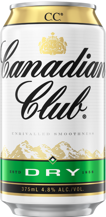 Canadian Club Whisky & Dry Cans 375ml
