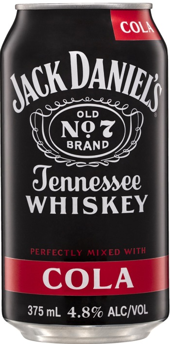 Jack Daniels Tennessee Whiskey & Cola 4.8% 375ml