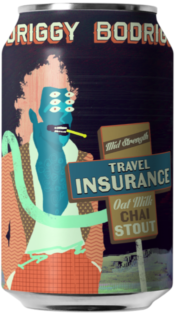 Bodriggy Travel Insurance Oat Chai Stout 355ml