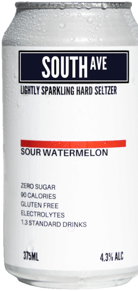 South Ave Seltzer Sour Watermelon Seltzer 375ml