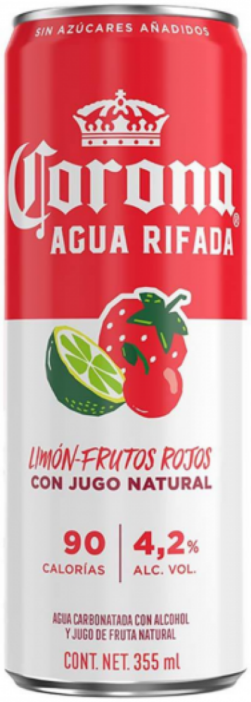 Corona Agua Rifada Strawberry & Cherry Seltzer 355ml