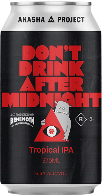Akasha Brewing Don't Drink After Midnight Tropical IPA 375ml