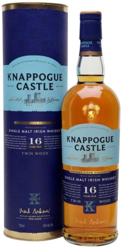 Knappogue Castle 16 Year Old Single Malt Irish Whiskey 700ml