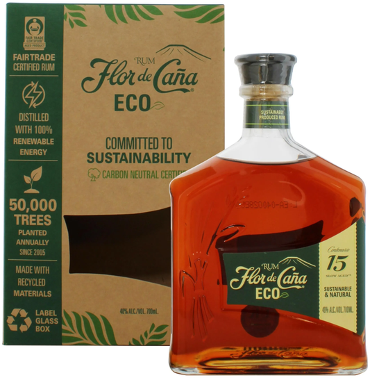 Flor De Cana Eco 15 Year Old Rum 700ml