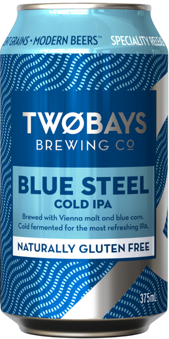 Two Bays Brewing Co Blue Steel Cold IPA 375ml