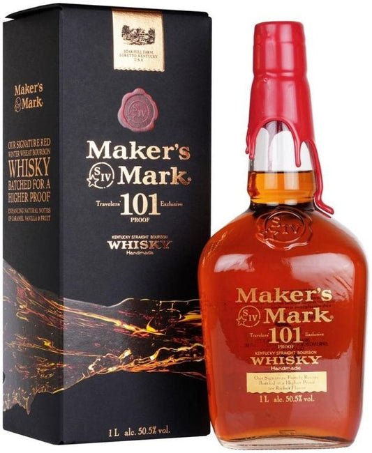 Makers Mark 101 Proof Kentucky Straight Bourbon Whisky 1L