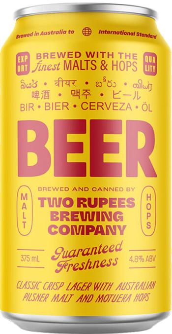 Two Rupees Beer Lager 375ml