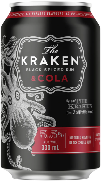 Kraken Rum & Cola 330ml