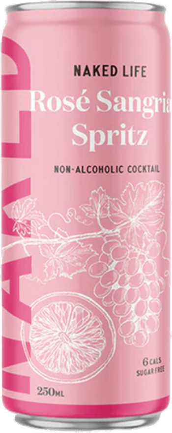Naked Life Non Alcoholic Cocktail Rose Sangria Spritz 250ml