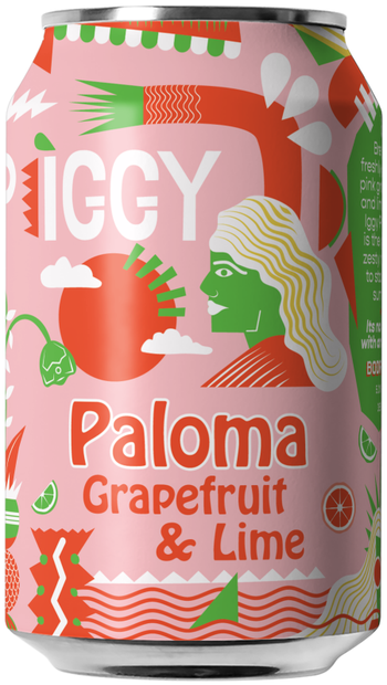 Bodriggy Iggy Grapefruit & Lime Paloma Seltzer 355ml