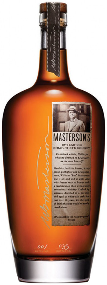Mastersons 10 Year Old Rye Whisky 750ml