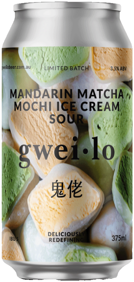 Gweilo Mandarin Matcha Mochi Ice Cream Sour 375ml