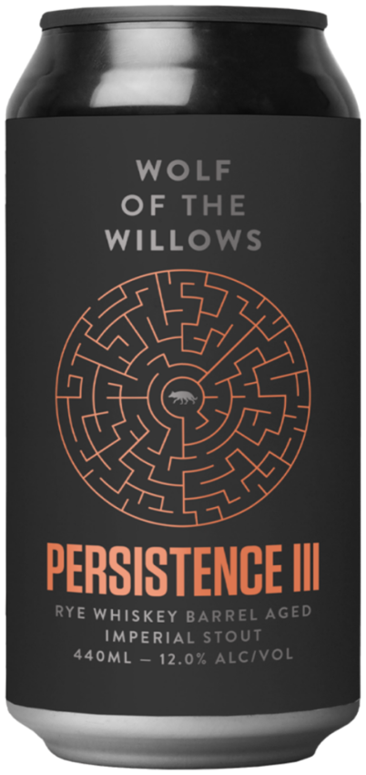 Wolf Of The Willows Persistence III Rye Whisky BA Imperial Stout 440ml
