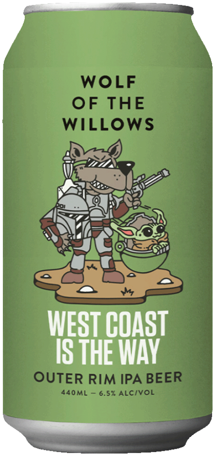 Wolf Of The Willows West Coast Is The Way IPA 440ml