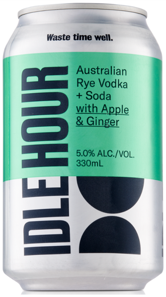 Idle Hour Vodka + Soda With Apple & Ginger 330ml