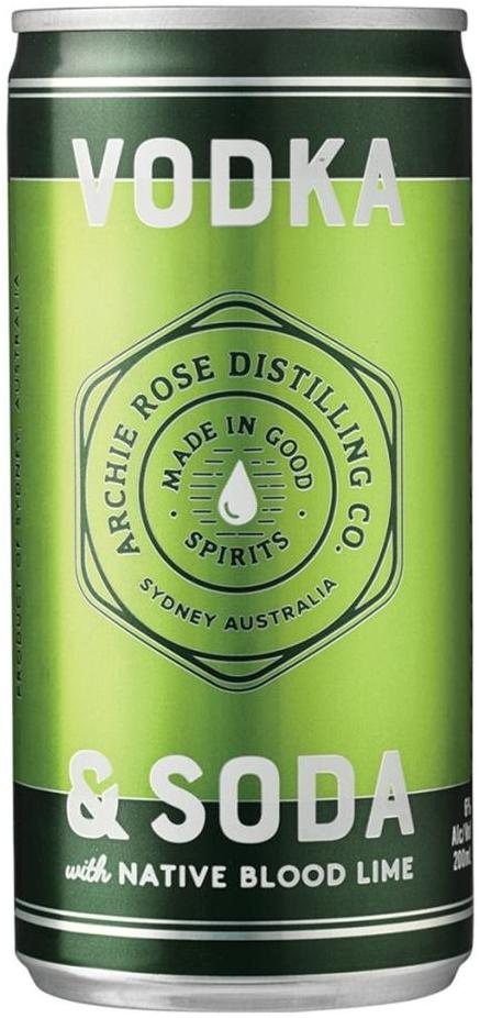 Archie Rose Vodka Soda & Native Blood Lime 200ml
