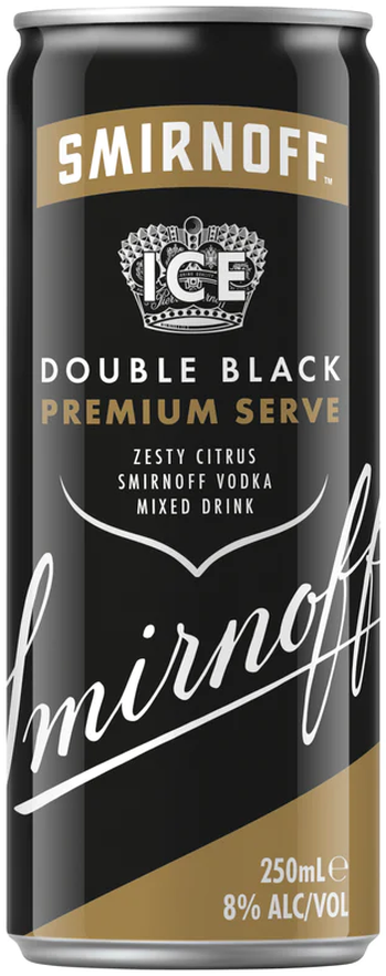 Smirnoff Ice Double Black 8% 250ml
