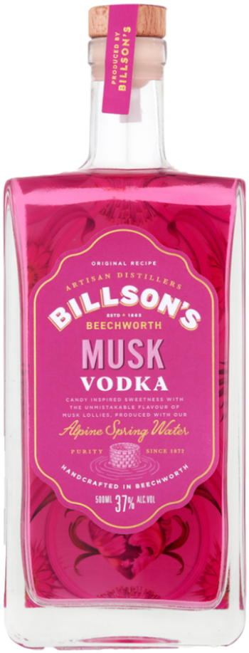Billson's Musk Vodka Spirit 500ml