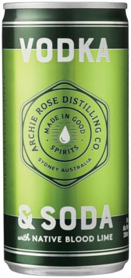 Archie Rose Vodka & Soda with Native Blood Lime 200ml