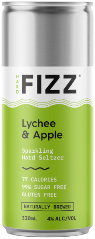 Hard Fizz Lychee & Apple Seltzer 330ml