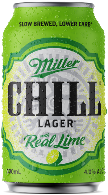 Miller Chill Lime Can 330ml