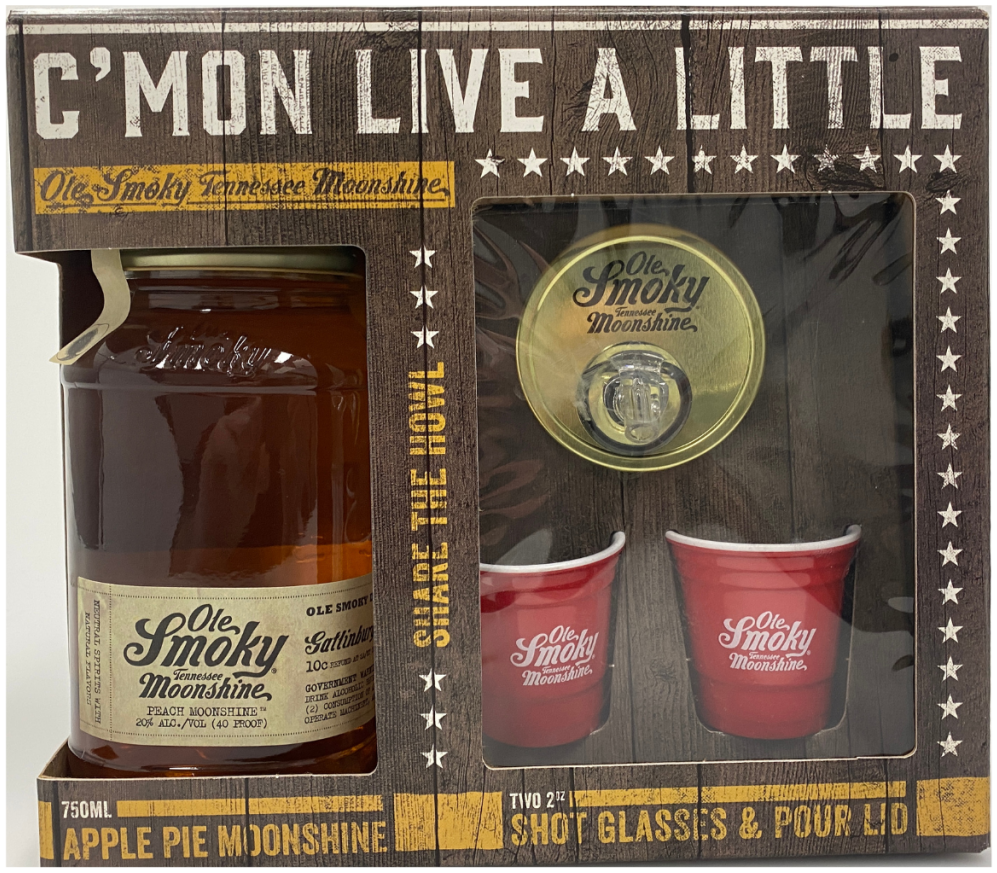 Ole Smoky Apple Pie Moonshine Gift Pack 750ml