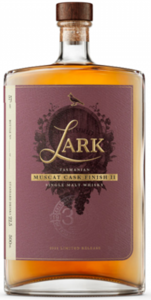 Lark Distillery Muscat Cask Finish II Single Malt Whisky 500ml