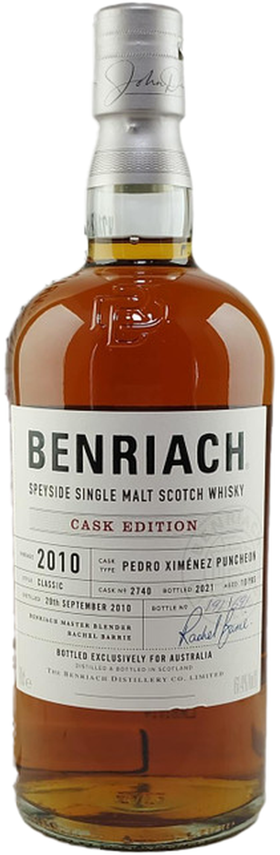 Benriach 10 Year Old Cask Strength Single Cask 2740 PX Whisky 700ml