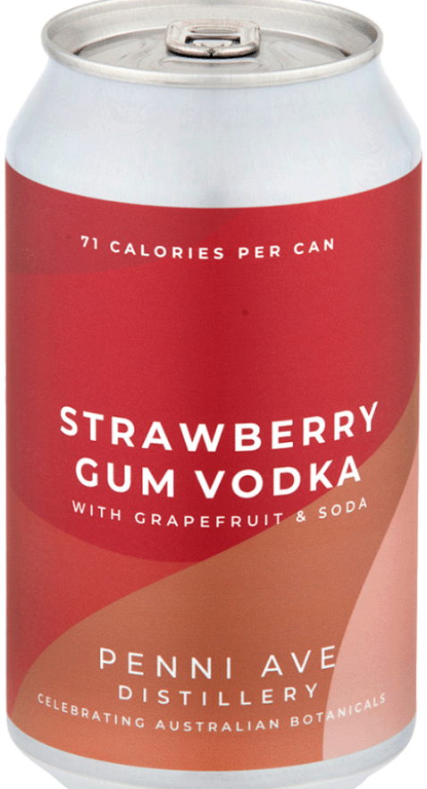 Penni Ave Distillery Strawberry Gum Vodka with Grapefruit, Soda 355ml