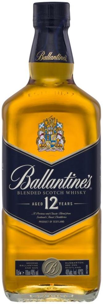 Ballantines 12 Year Old Blue Label Blended Scotch Whisky 700ml