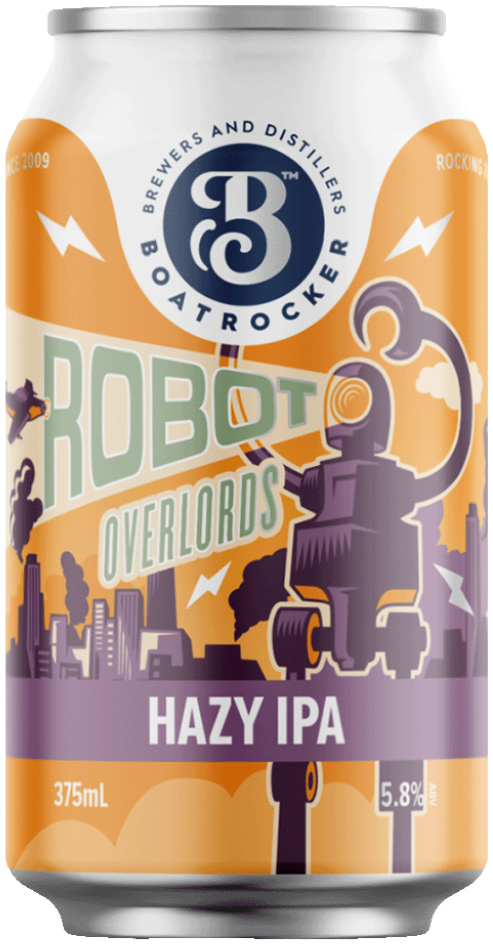 Boatrocker Robot Overlords Hazy IPA 375ml