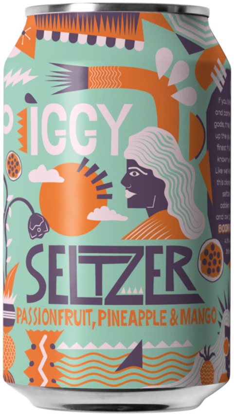 Iggy Passionfruit Pineapple & Mango Seltzer 355ml
