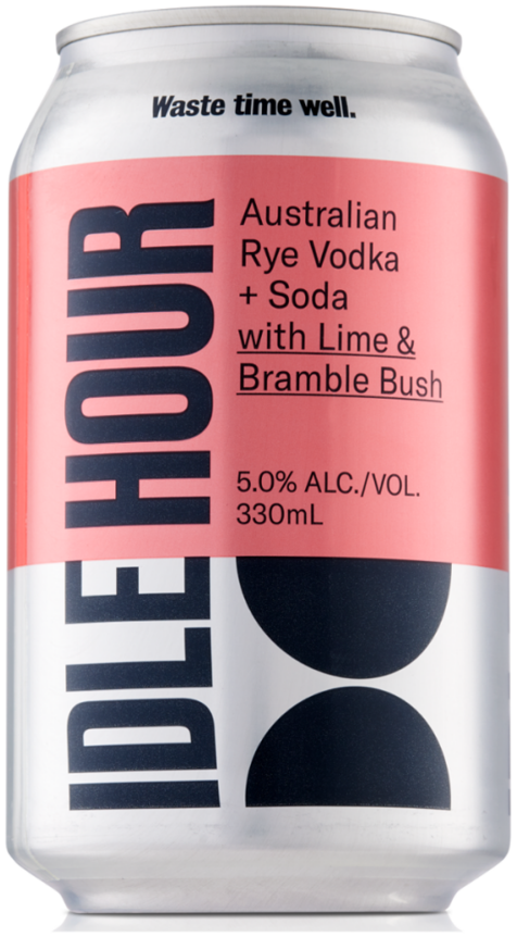 Idle Hour Vodka + Soda with Lime & Bramble Bush 330ml