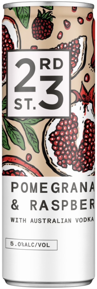 23rd Street Pomegranate & Raspberry Vodka 300ml